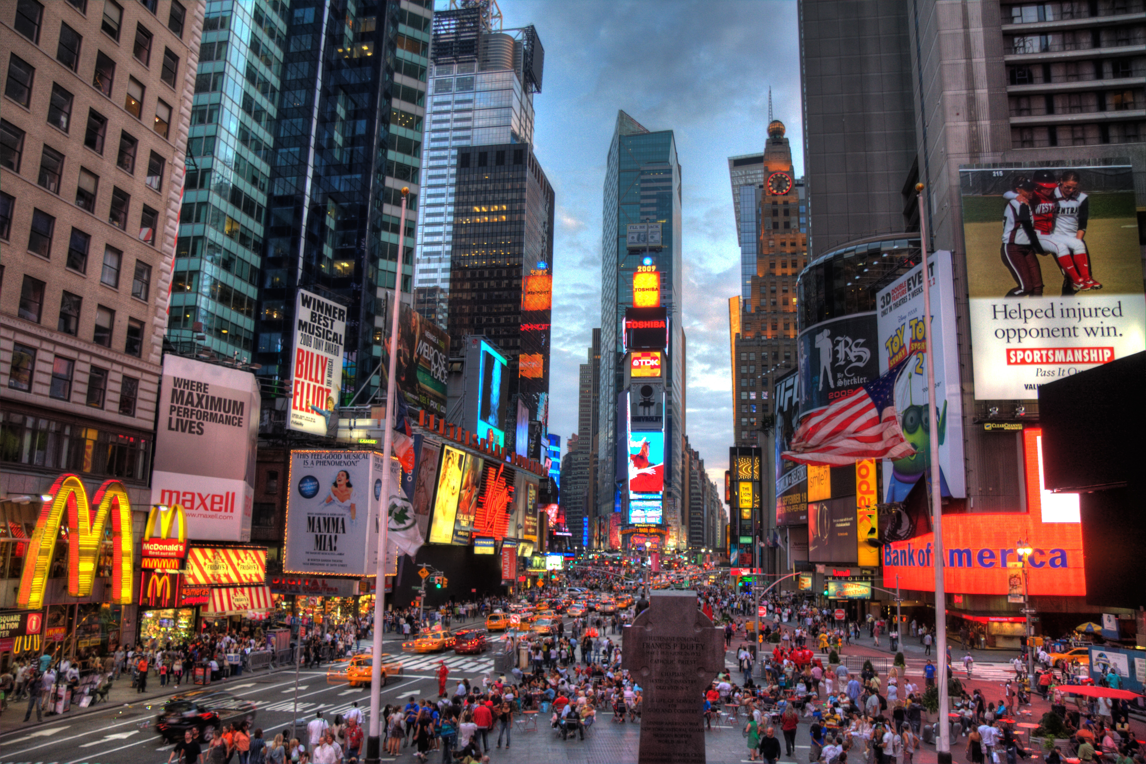 A view of Times Square.